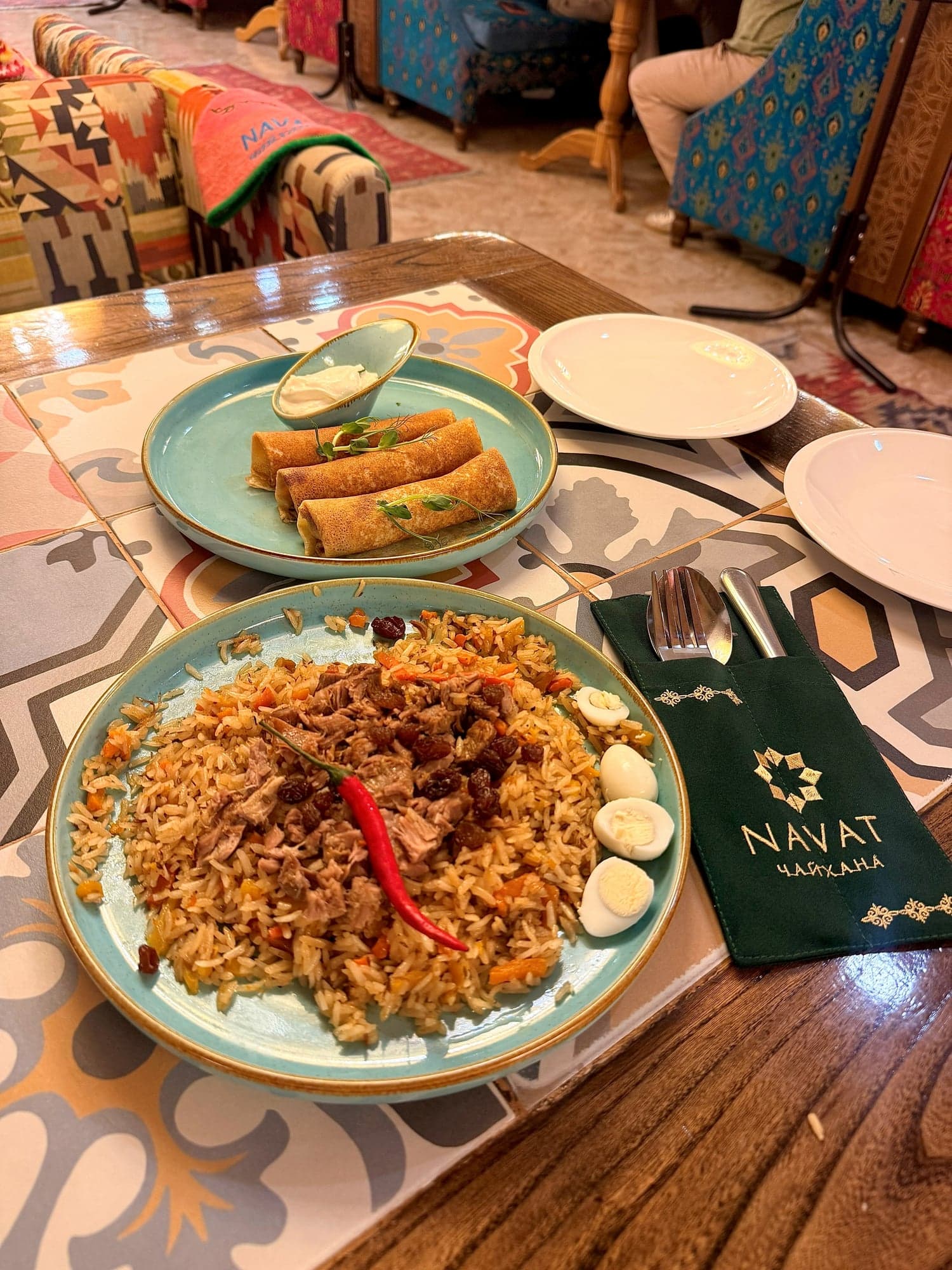 Plov and blini