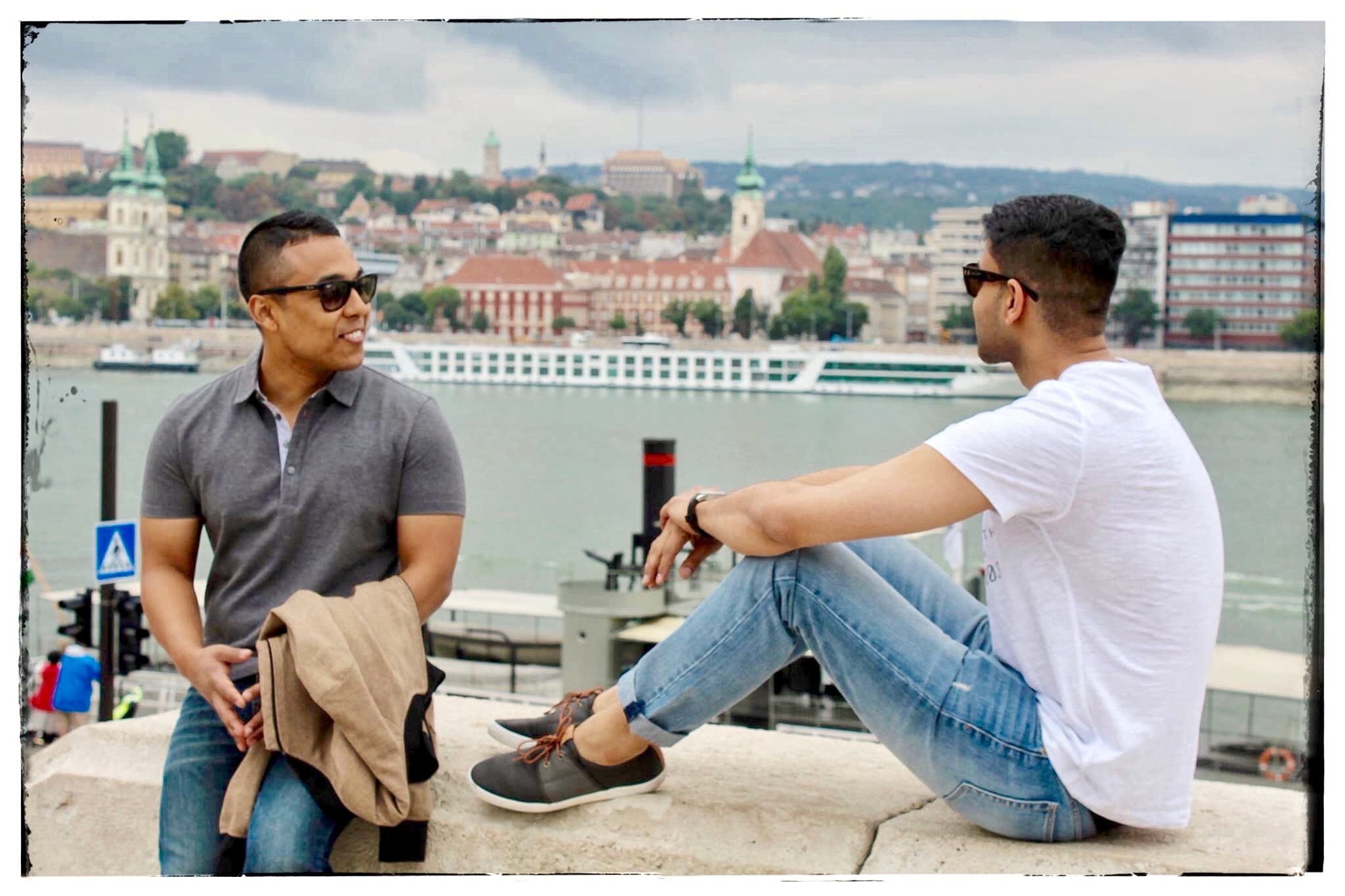 Quiet talk on the Danube